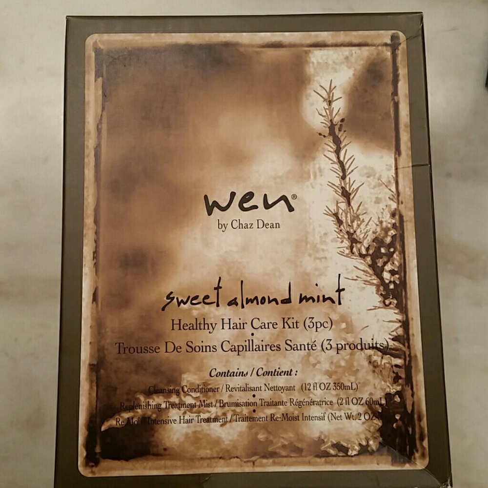 Wen sweet almond mint healthy hair care kit